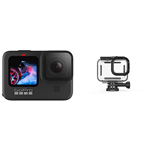 GoPro HERO9 - Cámara Deportiva Impermeable con Pantalla LCD Frontal y Pantalla táctil Trasera