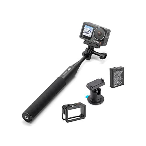 DJI Pack de Viaje Osmo Action 3 - Cámara de acción para Vlogs con 4K/120 fps y FOV superamplio