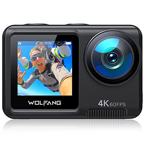 WOLFANG GA420 Cámara Deportiva Doble Pantalla 4K 60FPS 24MP