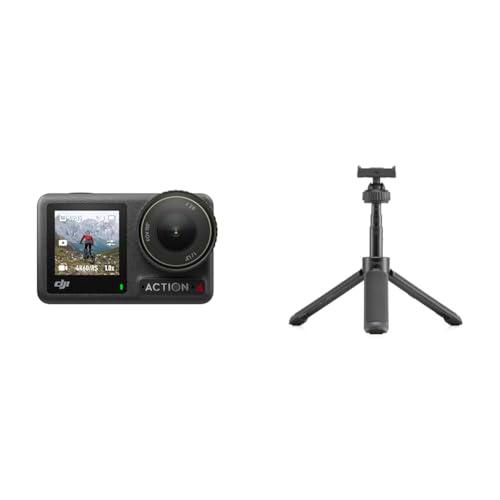 DJI - Pack Estándar Osmo Action 4 - Cámara de acción Sumergible 4K/120 fps con un Sensor de 1/1.3 PU &amp; Minibrazo Extensible Osmo Action