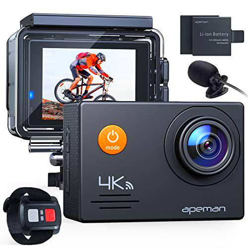 APEMAN cámara de acción 4K WiFi 16MP Impermeable cámara Deportiva submarina 40M