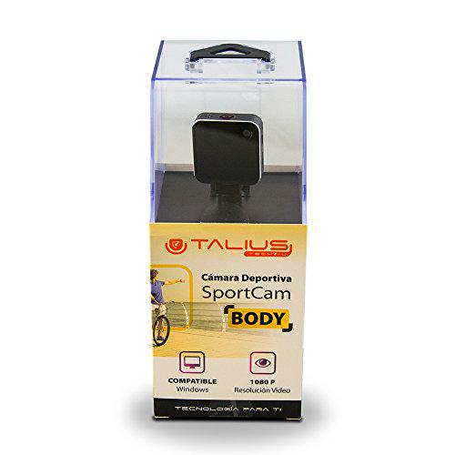 Talius SportCam Body, batería 600mAh 1920x1080 a 30fps Negra